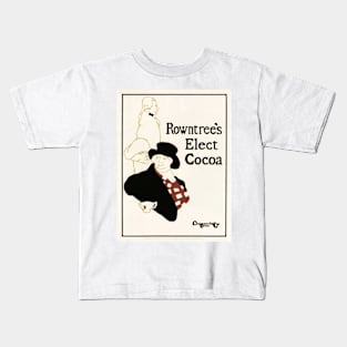 ROWNTREE'S ELECT COCOA Drink Advertisement 1896 by The Beggarstaffs Kids T-Shirt